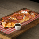 Meal card cover for: Pancakes - Streaky Bacon