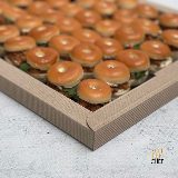 Meal card cover for: Mini Bagels with Pulled Pork and Grain Mustard