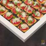 Meal card cover for: Beef Carpaccio on Parmesan Biscotti