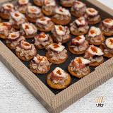 Meal card cover for: Octopus on Beans Puree, Cecina Crust and Smoked Paprika