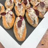 Meal card cover for: Seabass Rilletted and Grain Mustard mini Zopfs
