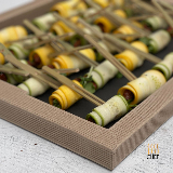 Meal card cover for: Lemon Courgette Roulade and Rucola