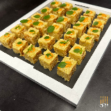Meal card cover for: Cubes of Spanish Tortilla and Red Pepper Mayo