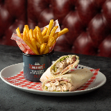 Meal card cover for: Wrap and Side - Meal Deal for 1 person