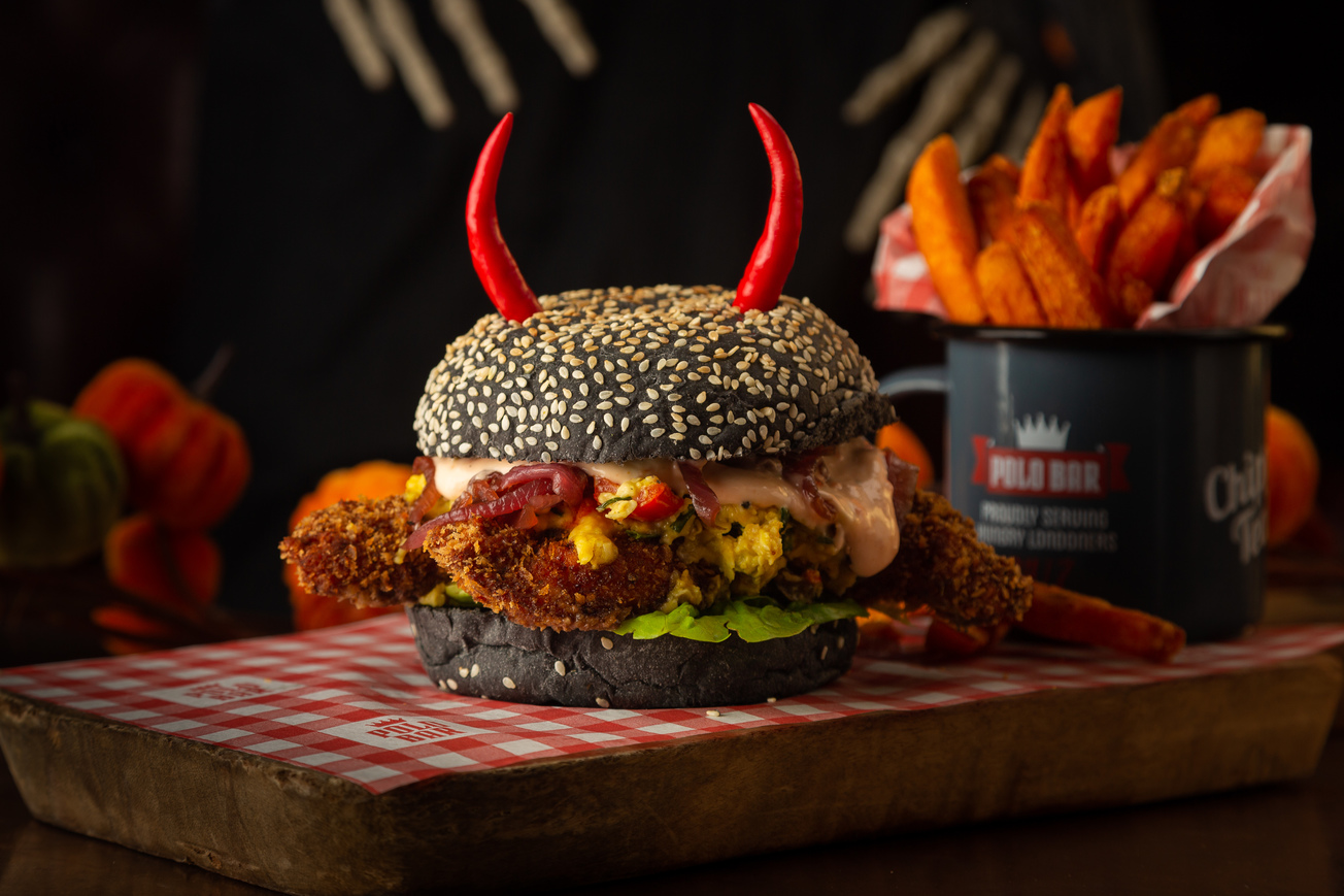 Meal card cover for: Blackened Cajun Chicken Burger (single)
