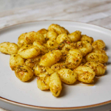 Meal card cover for: GNOCCHI WITH GREEN BASIL PESTO
