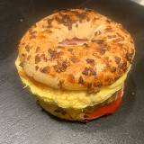 Meal card cover for: Breakfast Beef Bagel Burger