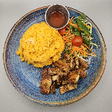 Meal card cover for: Grilled Lemongrass Pork with Rice 烤猪肉饭 