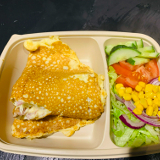 Meal card cover for: Ham & Cheese Omelette