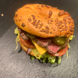 Meal card cover for: Chicken Brisket Bagel Burger