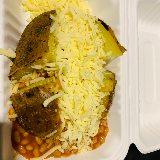 Meal card cover for: Jacket Potato with Cheese & Baked Beans