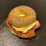 Meal card cover for: Egg scrambled and Bacon