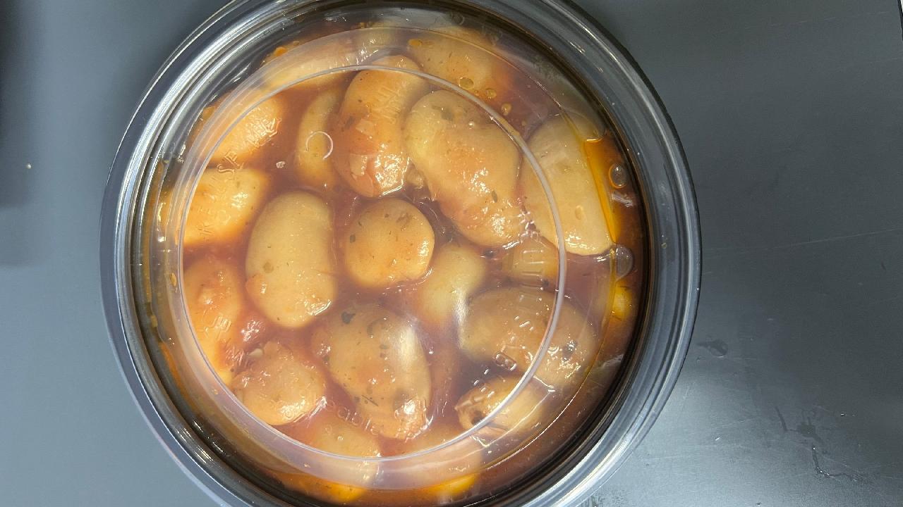 Meal card cover for: Gigantes Baked Butter Beans side (hot)