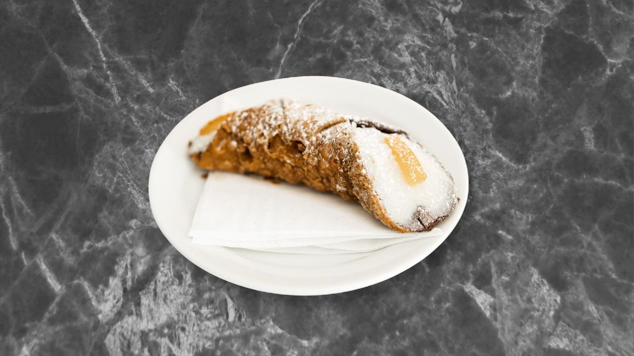 Meal card cover for: Cannolo Siciliano