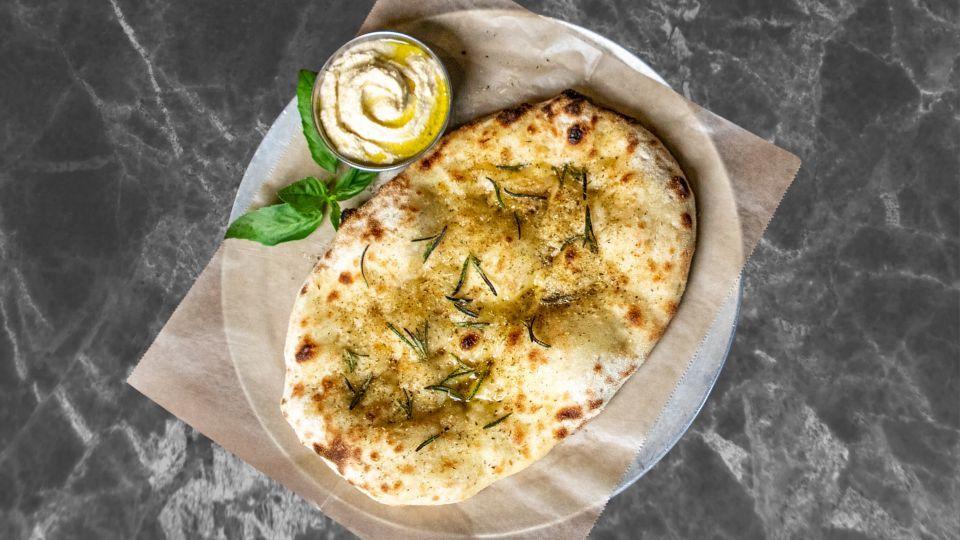 Meal card cover for: Garlic Bread & Hummus