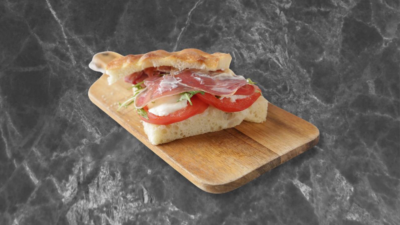 Meal card cover for: Parma Focaccia