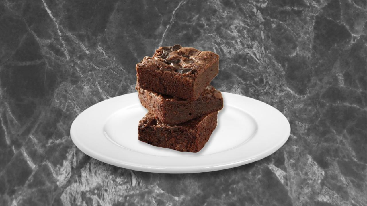 Meal card cover for: Triple Chocolate Brownie