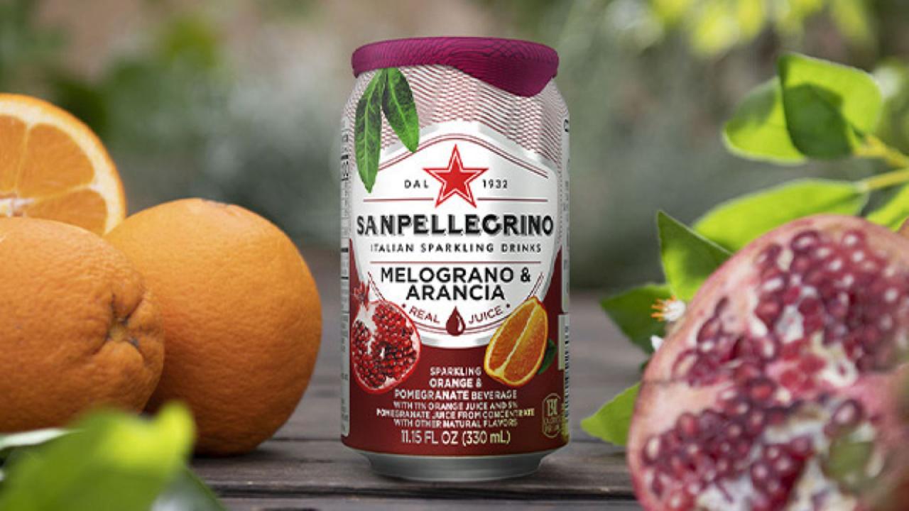Meal card cover for: San Pellegrino Pomegranate & Orange