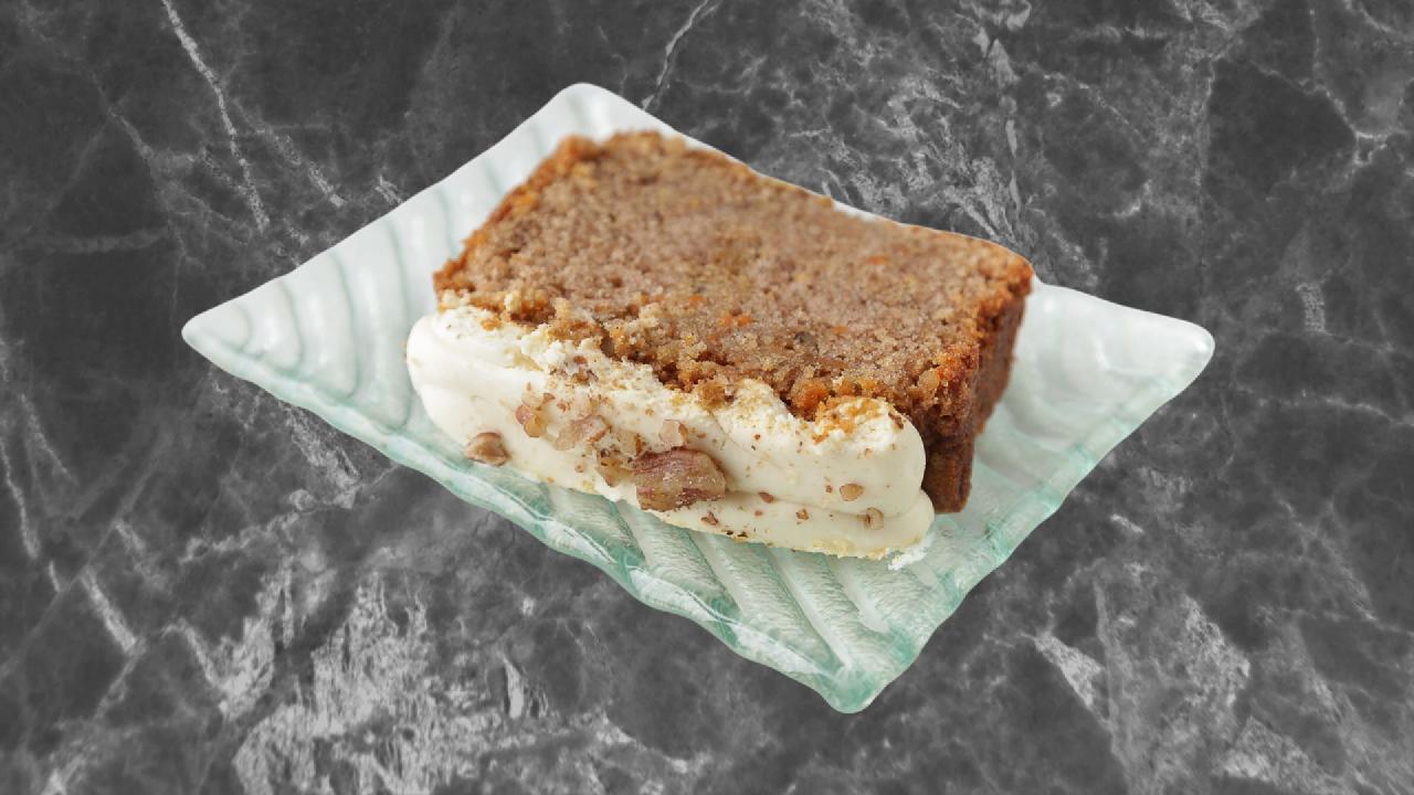 Meal card cover for: Carrot Cake Loaf - Slice