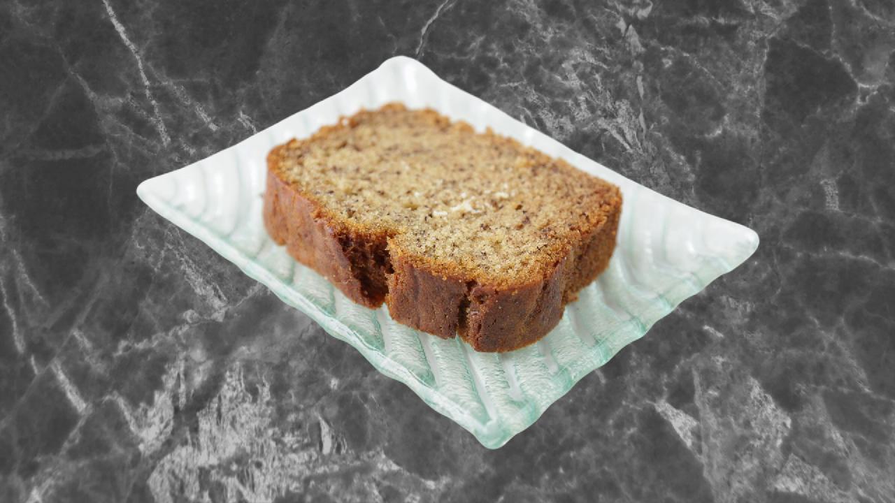 Meal card cover for: Vegan Banana Bread Loaf Slice