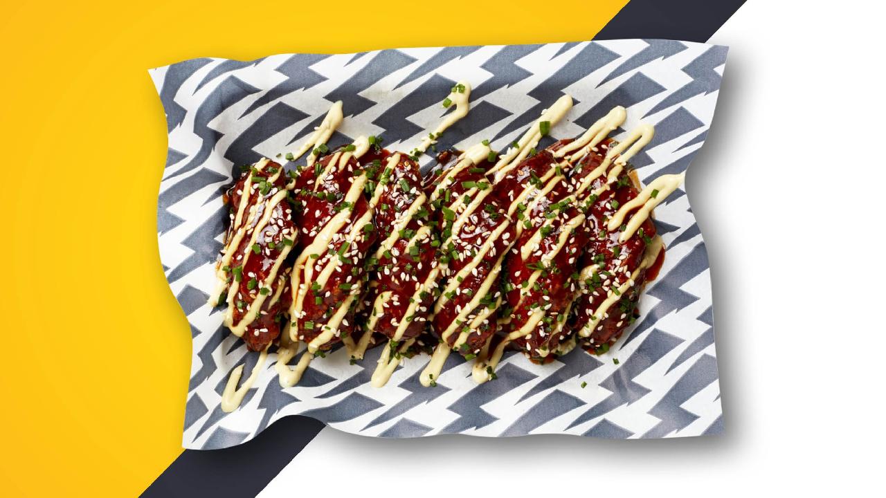 Meal card cover for: BBQ Wings
