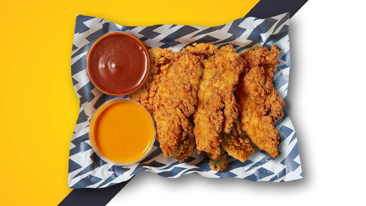 Meal card cover for: 7 Fried Chicken Strips (High Protein)