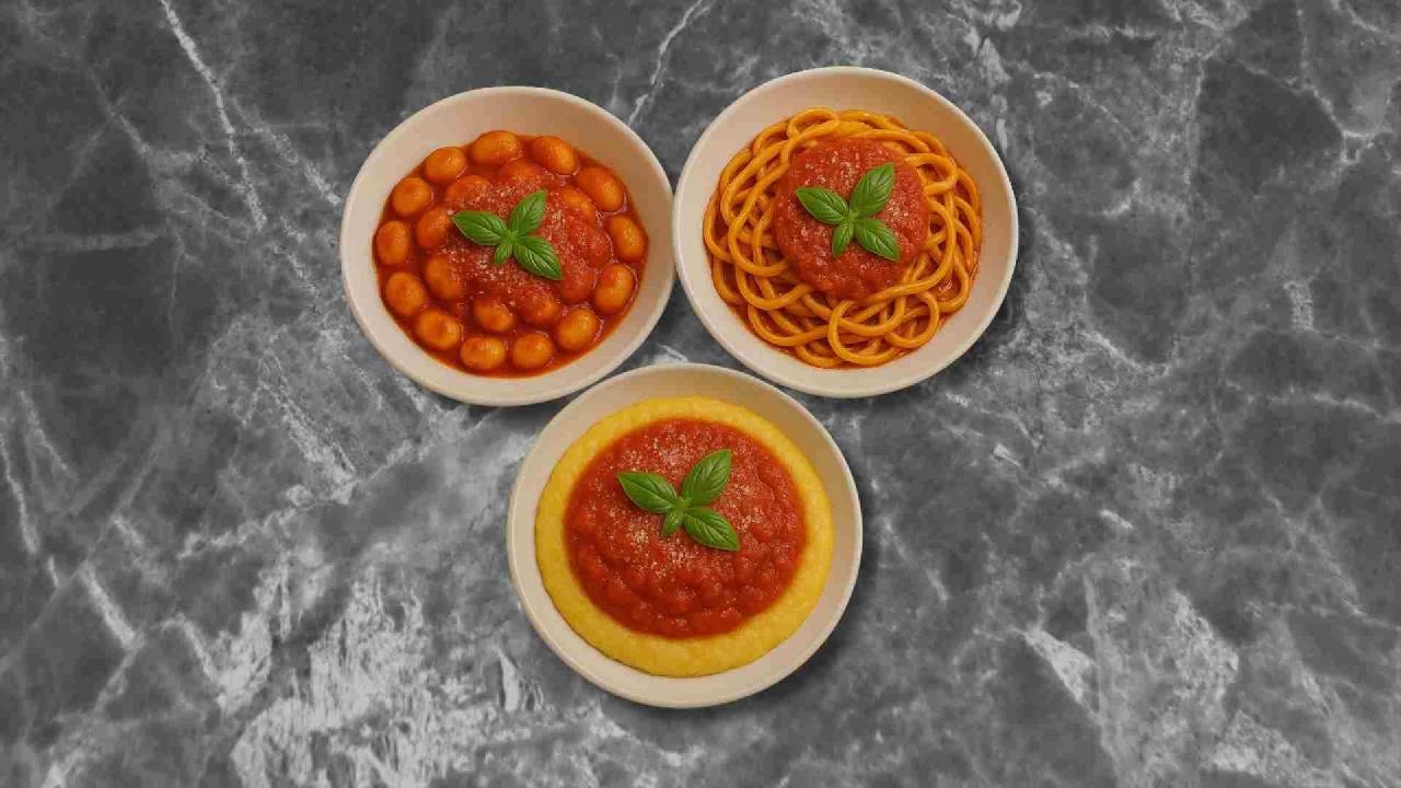 Meal card cover for: Pomodoro Tagliatelle