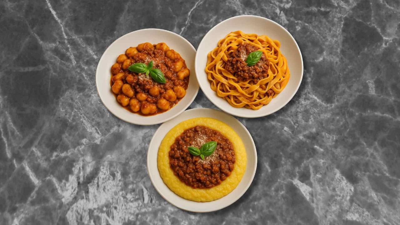 Meal card cover for: Bolognese Gnocchi