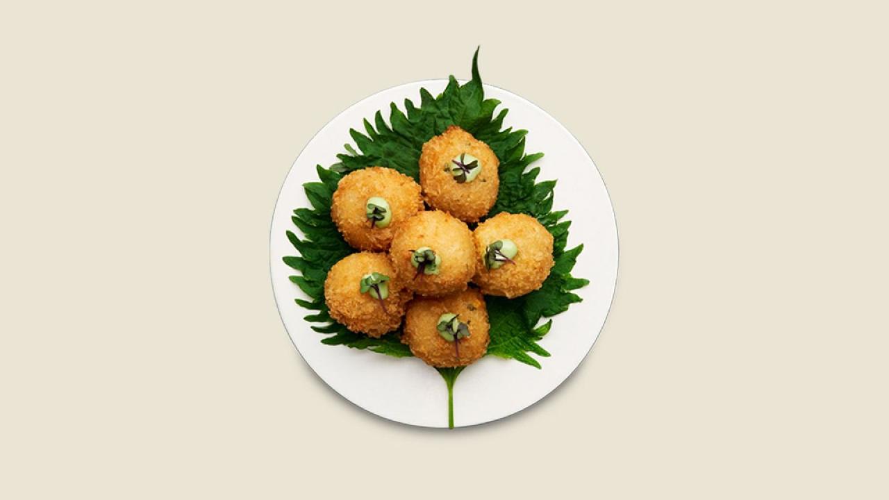 Meal card cover for: Kani Korokke