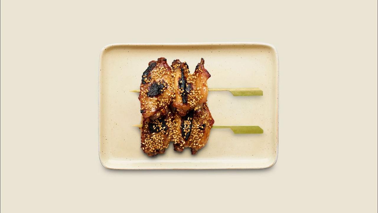 Meal card cover for: Shoyu Tebasaki