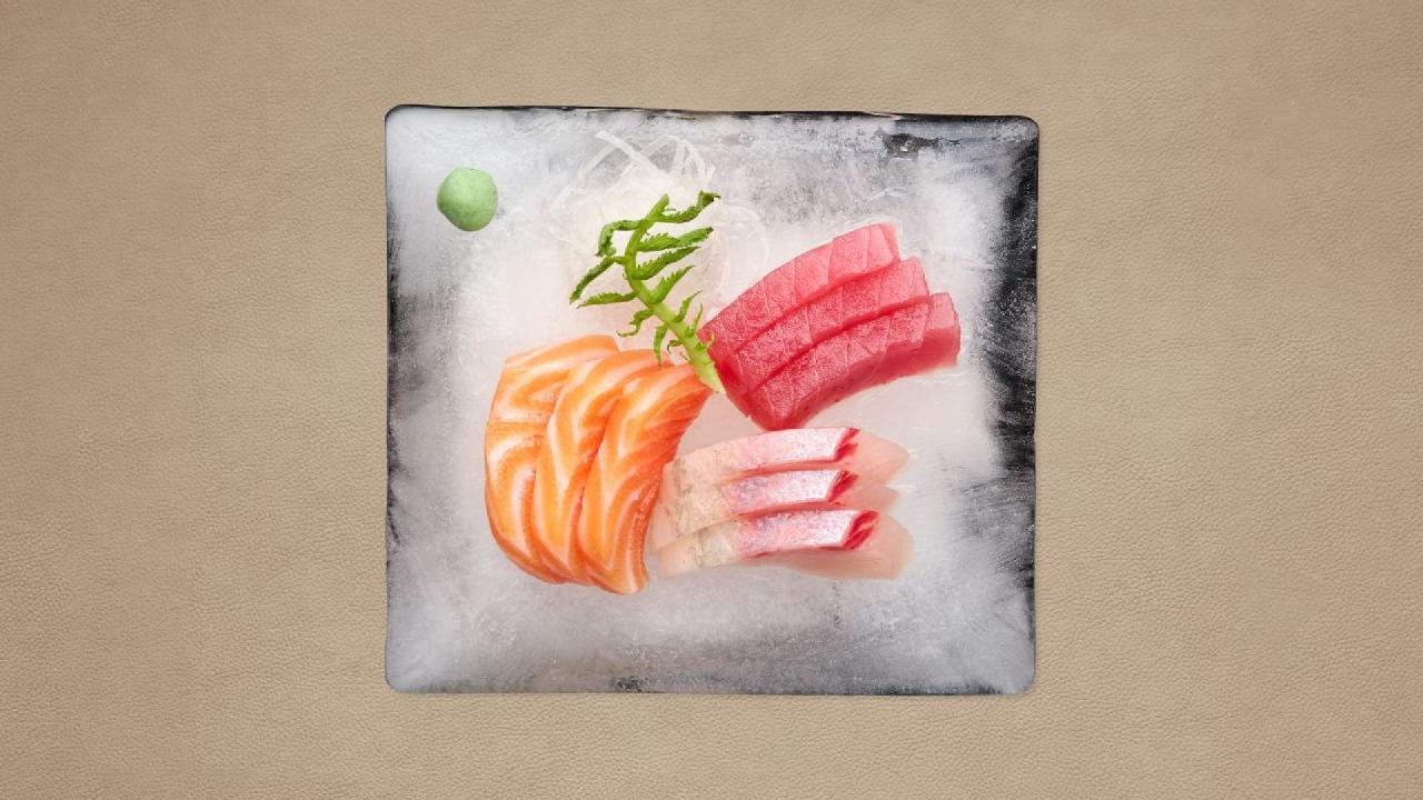 Meal card cover for: Sashimi Mix