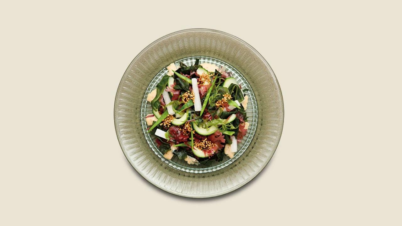 Meal card cover for: Seaweed Salad