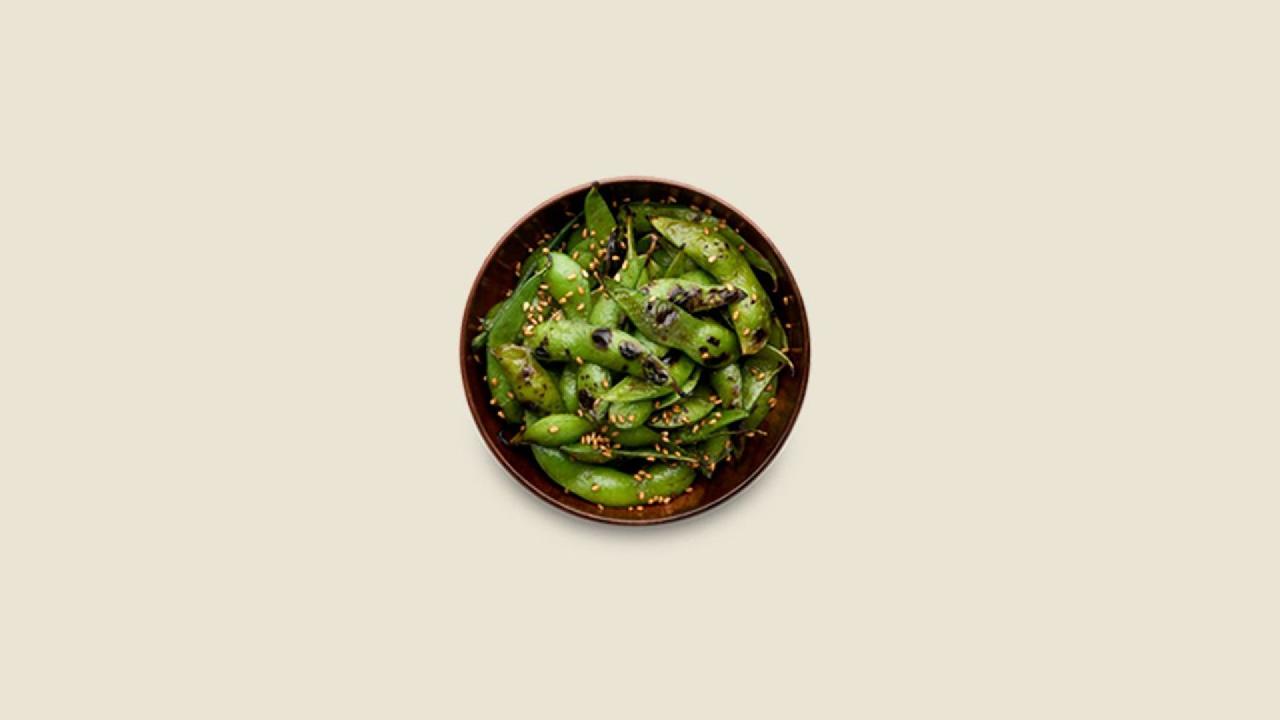 Meal card cover for: Grilled Edamame