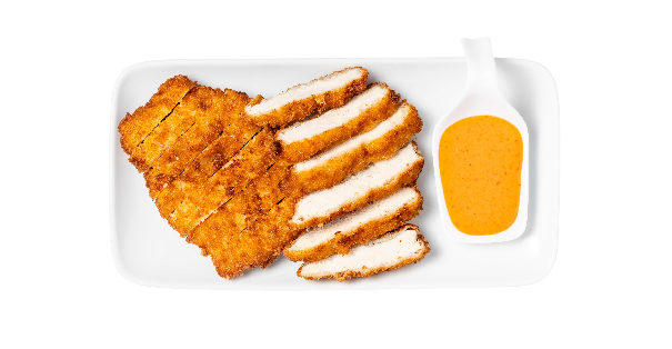 Crispy fried Twin chicken katsu fillet, Gourmet Sushi - Spitalfields