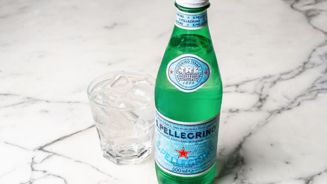 Meal card cover for: San Pellegrino sparkling water