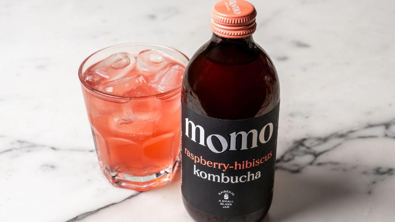 Meal card cover for: Momo Kambucha Rasberry