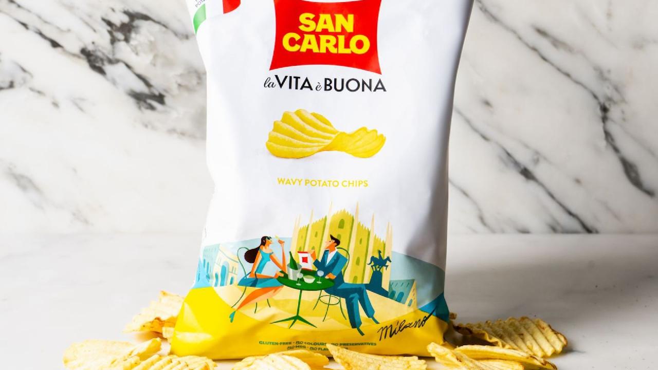Meal card cover for: Wave - San Carlo Crisps