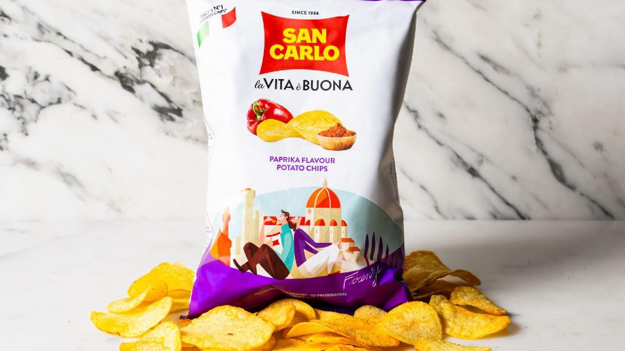 Meal card cover for: Paprika - San Carlo Crisps