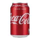 Meal card cover for: Coke can