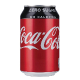 Meal card cover for: Coke zero can