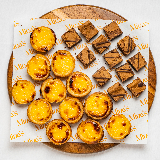 Meal card cover for: Pastel de Nata & Brownies