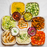 Meal card cover for: Build your own Pitta Bar (Minimum 15)