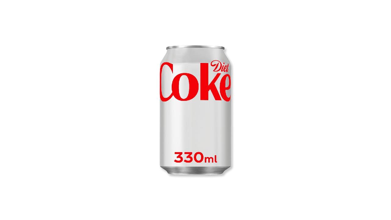 Meal card cover for: diet coke 