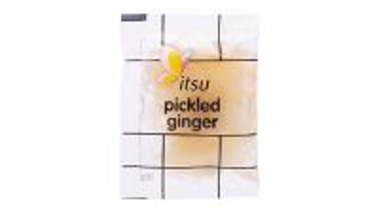 Meal card cover for: pickled ginger sachet