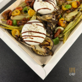 Meal card cover for: Grilled Vegetables and Burrata Platter