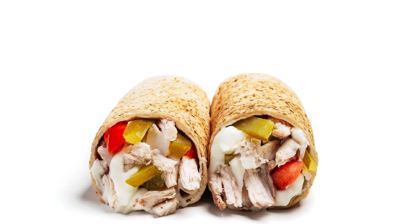 Meal card cover for: Chicken Hot Wrap