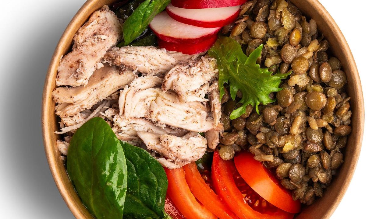 Meal card cover for: Chicken Salad