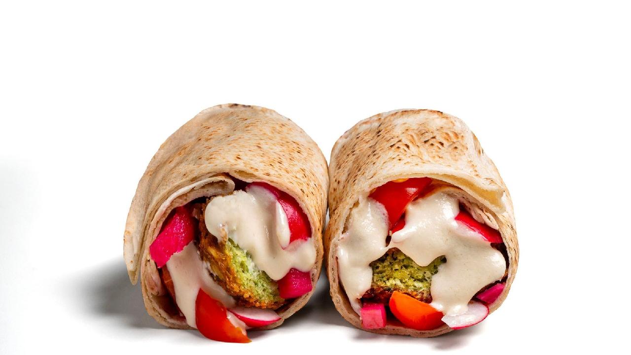 Meal card cover for: Falafel & Tahini Cold Wrap