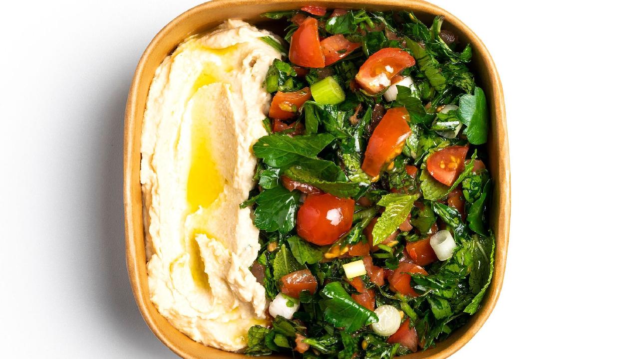 Meal card cover for: Hummus & Tabbouleh 