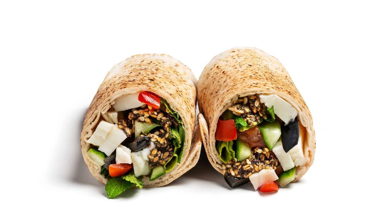 Meal card cover for: Halloumi Za'tar Cold Wrap